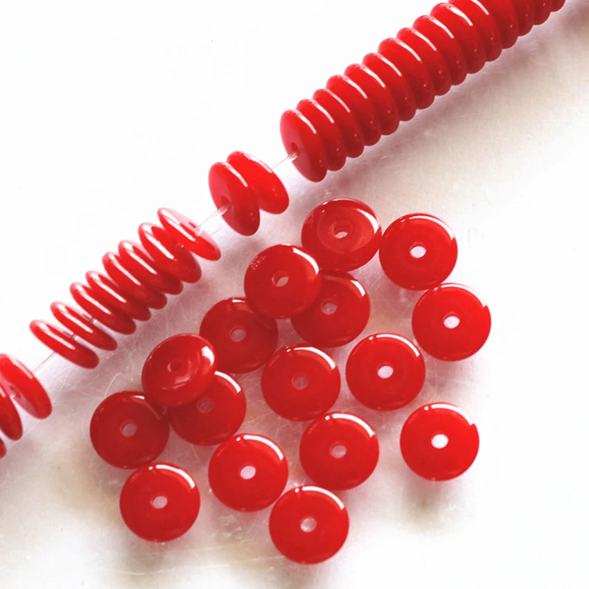 Оптовая цена 6 цвета искусственной смолы пчелиный воск свободные spacer abacus rondelle