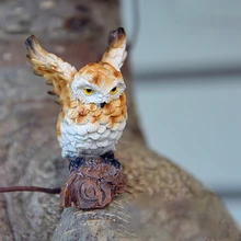 6 Стиль домашнее украшение садового орнамента милые совы фигурки горшки в стиле бонсай смолы ремесло Террариум Декор