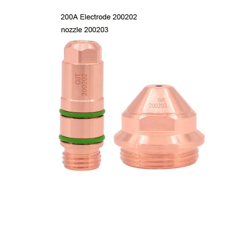 

Free Shipping 2Pcs/Lot 200A Plasma Cutting Machine Electrode 200202 Nozzle 200203 Cutting Nozzles Protection Cap 200204