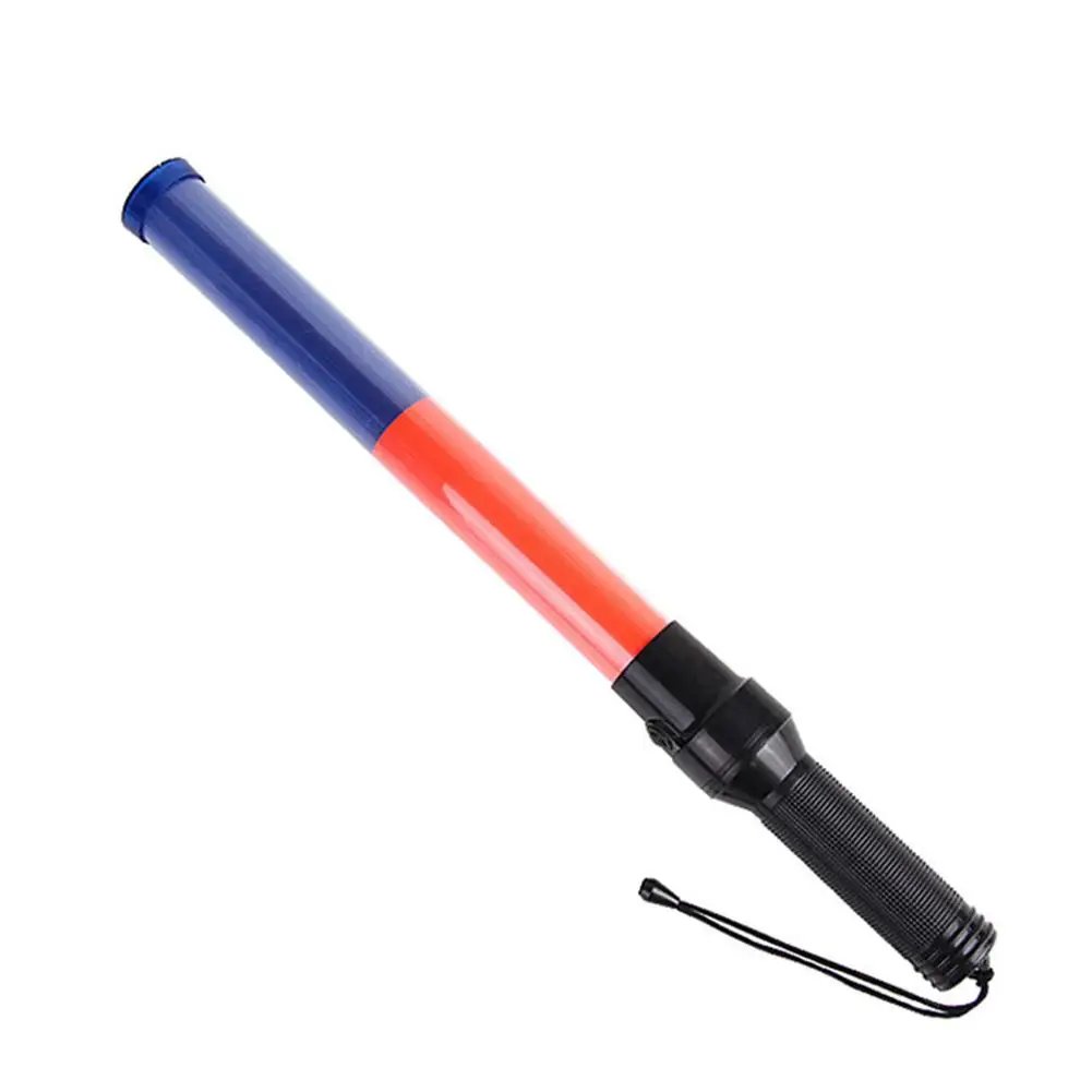 

ABS Signal Traffic Wand Baton LED Flashlight Red Flashing Mode Wrist Strap Lanyard for Kids Outdoor Camping