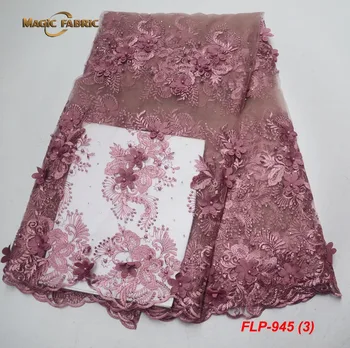 

Nigerian Lace Fabric 2019 High Quality Lace Material Tulle Lace Nigerian Lace Fabrics For Wedding FLP-945