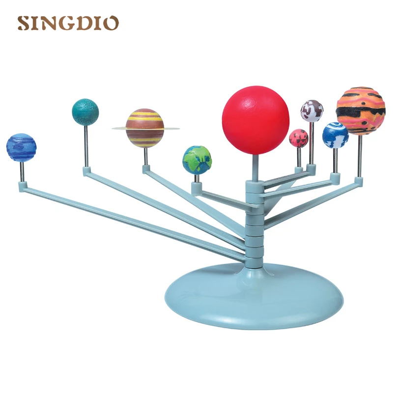 Us 597 30 Offnew Hot Early Education For Child Solar System Model School Child Diy Toys Science Astronomy Project Kids Children Toy In Blocks From