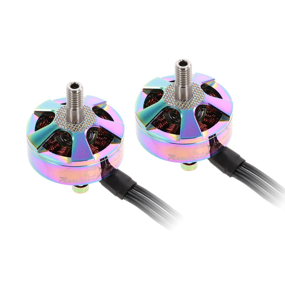 Бесщеточный двигатель 2 шт. FPV Returner R6 4 5S 2306 2450KV CW/CCW Для QAV220 250 RC гоночный