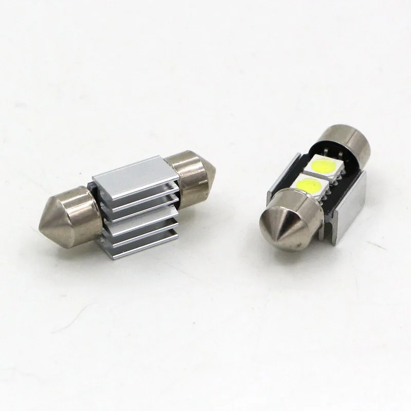 Edislight 2 шт. автомобильный светодиод 12 В гирлянда 5050 31 мм 36 39 42 C5W C10W светодиодная