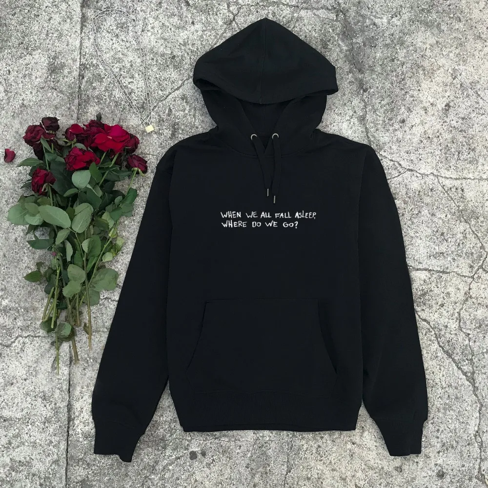 

When We All Fall Asleep Where Do We Go hoodie women fashion grunge aesthetic camisetas tumblr warm cool Hipster pullover outfit
