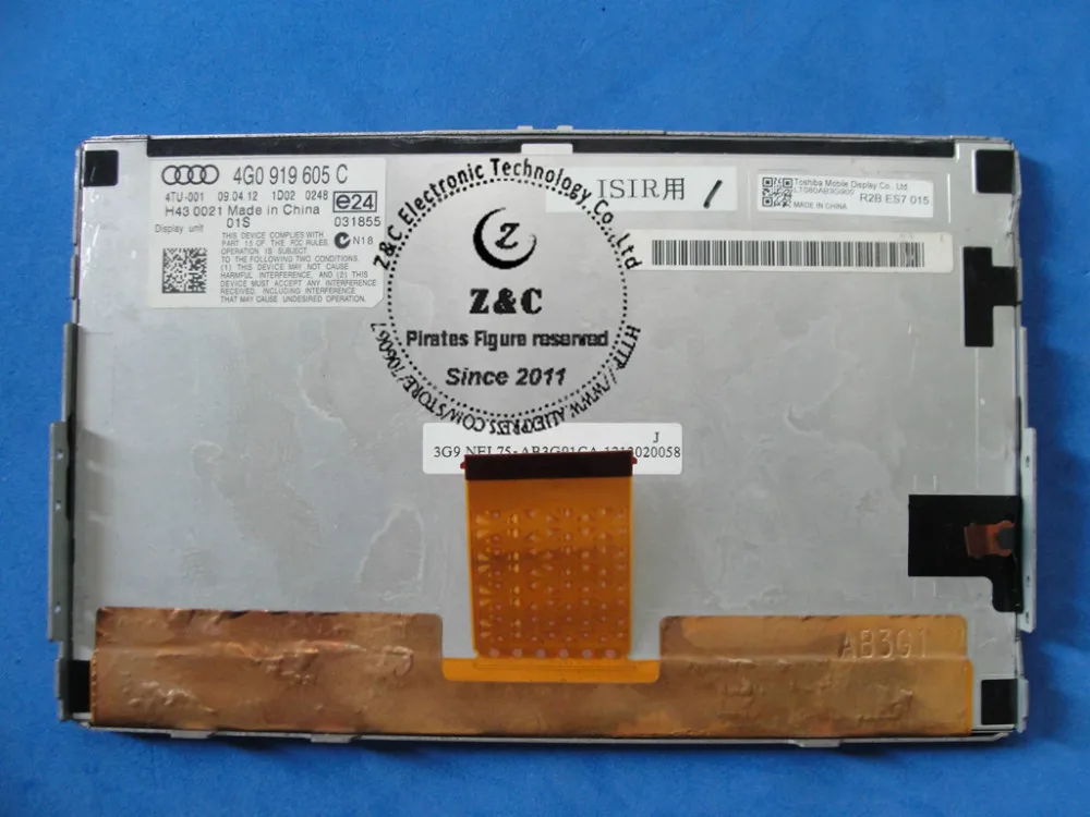 

LT080AB3G900 LT080AB3GB00 4G0919605C 4G0 919 605 C Brand New Original 8 inch A+ Grade LCD Display for Audi Car GPS for Toshiba