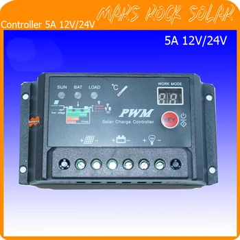 

5A 12V/24V Manual PWM Solar Charge Controller with Automatic Detection of the Voltage