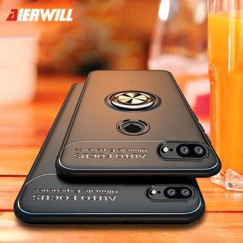 

Shockproof Case For Huawei Honor V30 PRO Case Magnetic Rotating Finger Ring Plastic Cover For Huawei Honor 9 lite honor 20 case