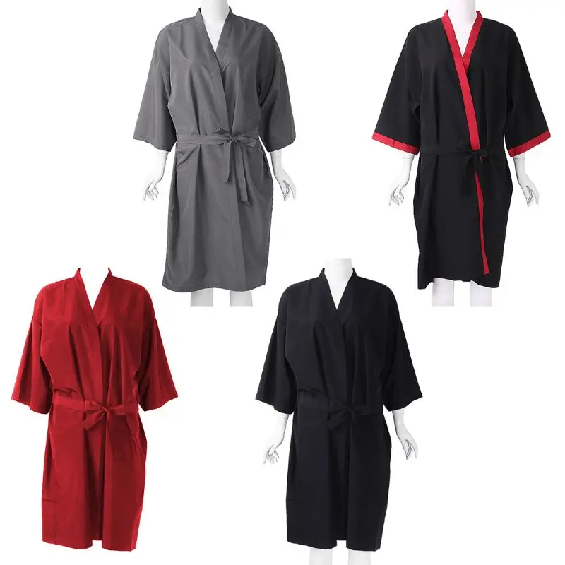 

1Set Salon Client Gown Lightweight Quick-dry Kimono Style Hair Gown for Clients New Design