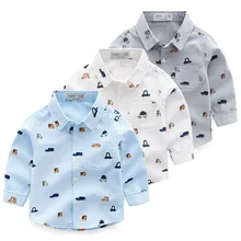 Коллекция года, осенняя эксклюзивная детская одежда детская рубашка с длинными рукавами и принтом «Оксфорд» для мальчиков рубашка для мальчиков партия