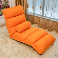 Floor Foldable Chaise Lounge Chair Upholstery with Mesh Fabric 5 Colors Living Room Furniture Reclining Leisure