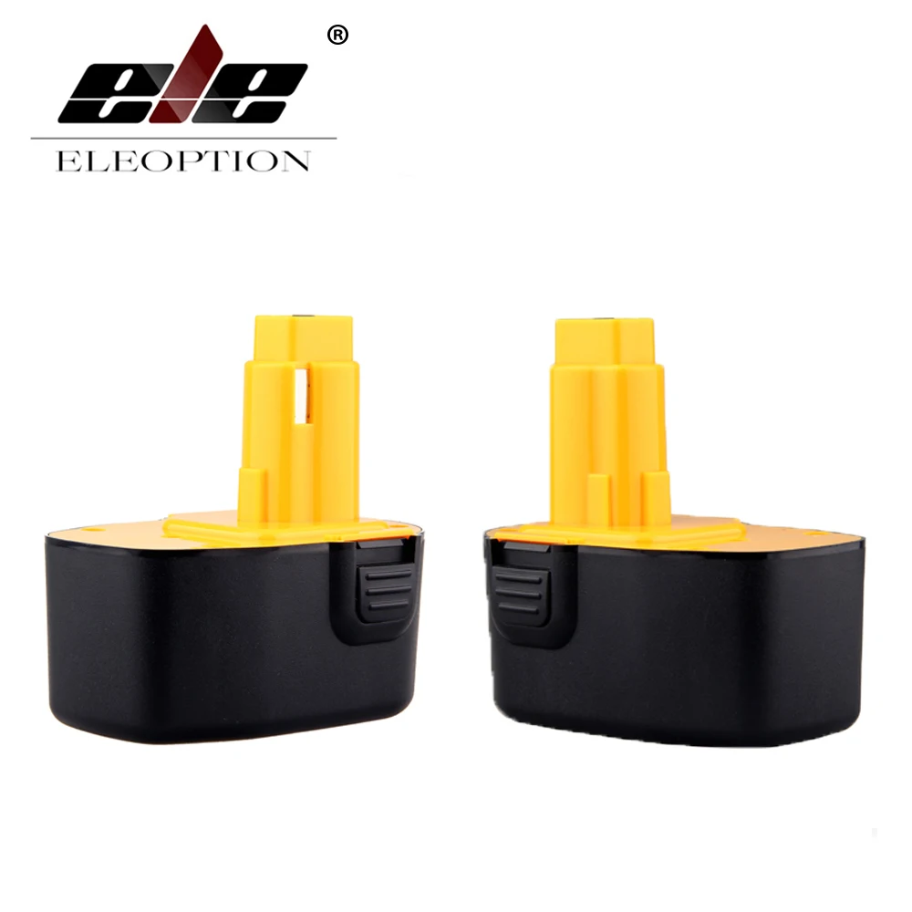 

ELEOPTION 2PCS 14.4V 3.0Ah 3000mAh Ni-MH Power Tool Battery For Dewalt DC9091 DC9091 DE9038 DE9091 DE9092 DW9091 Cordless Drill