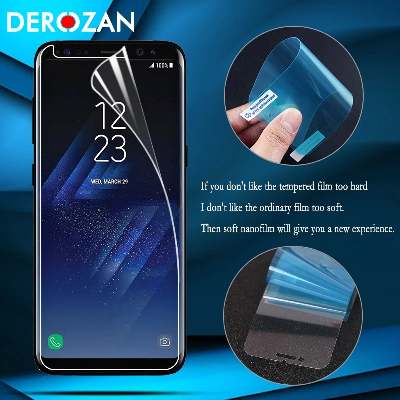 

DEROZAN Nano Screen Protector For Samsung Galaxy S9 Glass G960F Ultra Thin Film Shield Ultrastrong Soft Explosion Proof Membrane