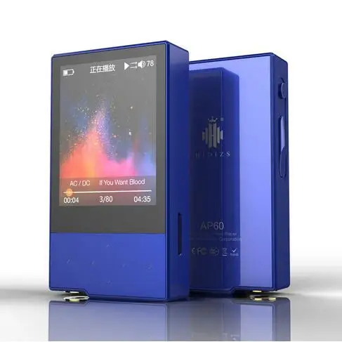 Hidizs AP60 II HiFi портативный Bluetooth 4,0 Apt-x DSD USB DAC FLAC AAC APE MP3 мини музыкальный плеер AKM4452VN MAX97220A AP60II - Цвет: AP60II Blue