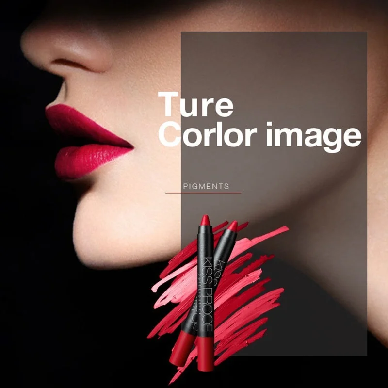 

19 Color Sexy Beauty Waterproof Lipstick Pen Lasting Do Not Fade Lipstick