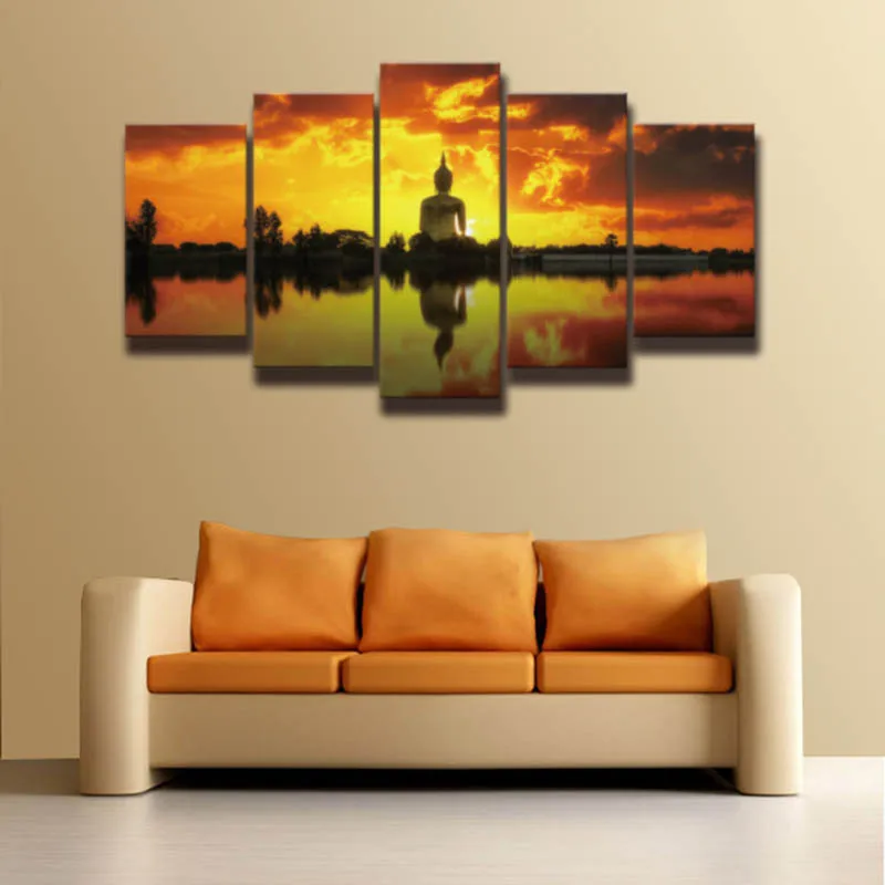 Online krijg goedkoop moderne boeddha schilderij aliexpress.com ... Woonkamer schilderij groot