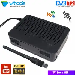 Высокая цифровой DVB T/T2 наземного ТВ-приемник Поддержка MPEG-2/4 h.264 youtube DVB T2 K3 tv box с USB WI-FI ключ медиаплеера