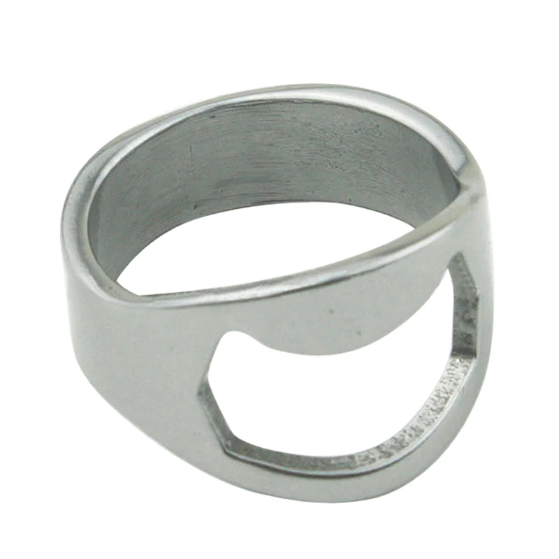 

Unique Creative Versatile Stainless Steel Finger Ring Ring-Shape Beer Bottle Opener #4