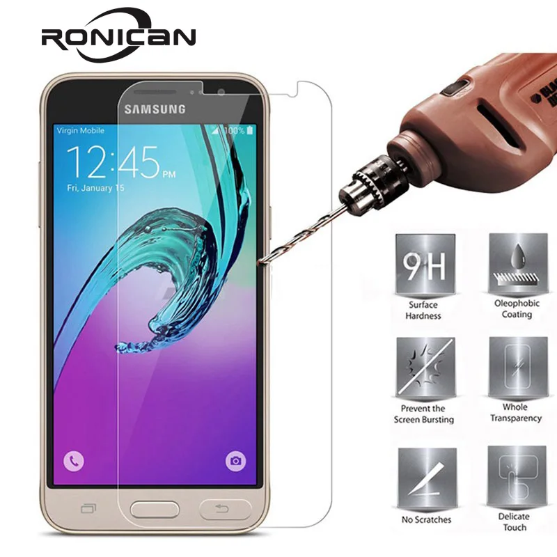 Закаленное стекло RONICAN для Samsung Galaxy J3 2016 Pro защита экрана 9H 2.5D защитная пленка