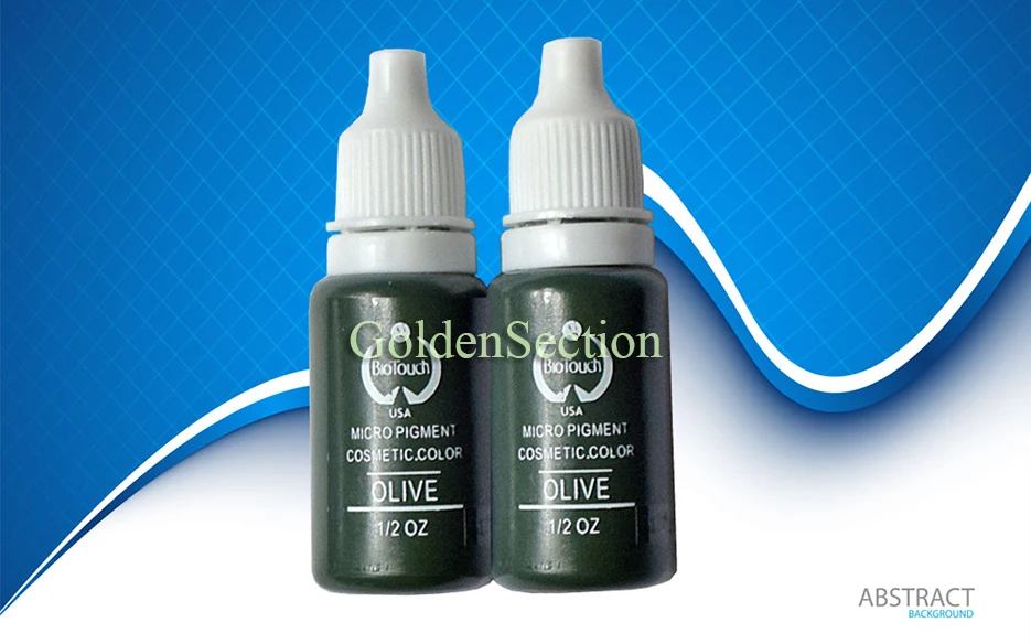2 Colors Olive Permanent Makeup Cosmetic Tattoo Ink Micro Pigment Color