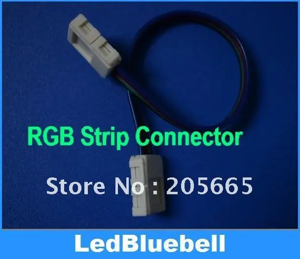 

Free Shipping Connect connector adapter for LED RGB Strip Connector for RGB Strip With Wire [ LedBluebll ]