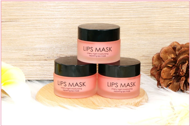 HENKEY lips mask repair  lip wrinkles to improve for sleep Exfoliator lip balm nourish Carry bright lip color Night moisturizing