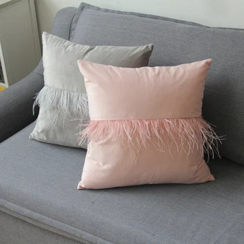 

Velvet Cushion Cover Plush Decor Square Solid Pillow case Cream Pink Blue Brown Pillow Cover 45x45cm Home Decoration Sofa 18"