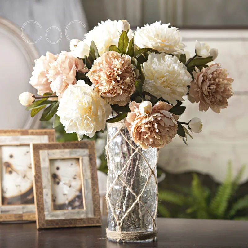

Cocostyles aesthete creative rustic glass flower vase in art style for natural wedding centerpieces home goods decorative vase