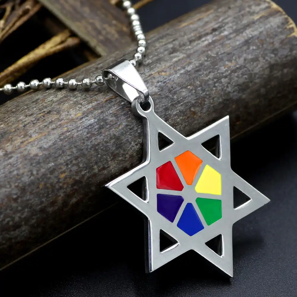 Stainless Steel Rainbow Ray Star Of 