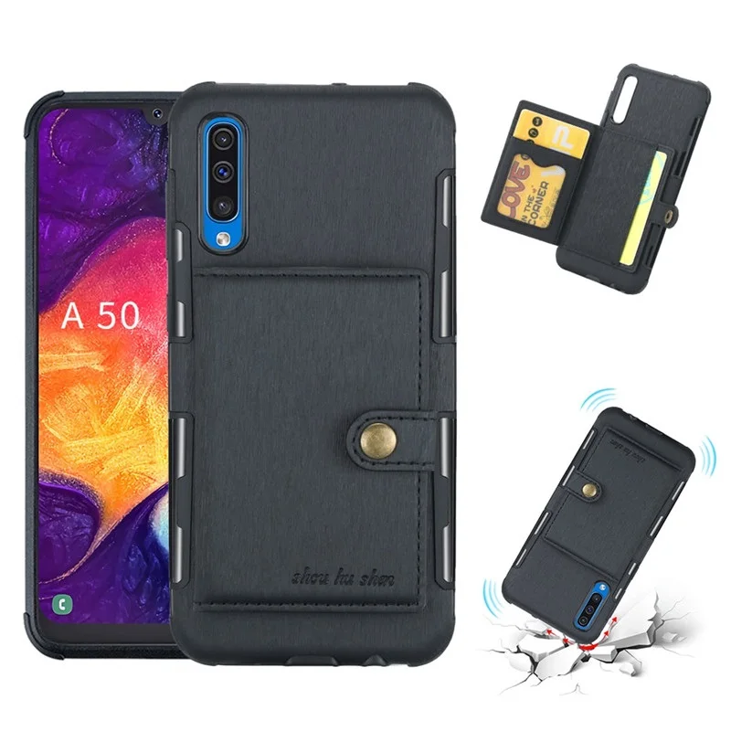 Чехол-Кошелек из искусственной кожи для Samsung Galaxy A3 A5 A7 2017 A8 Plus A9 2018 A20 A30 A10 M10 M20 M30 с