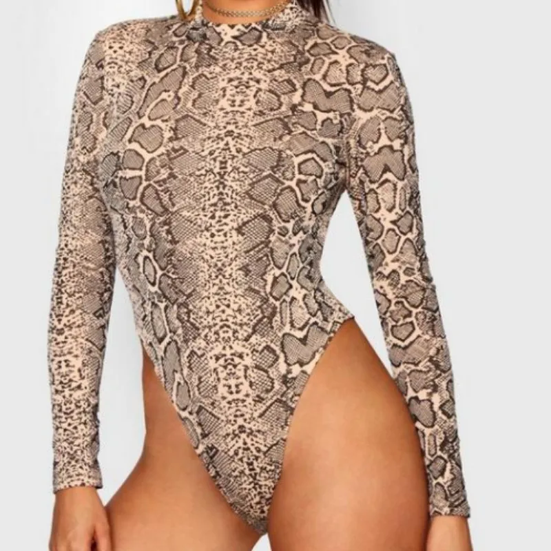 S-XXL زائد حجم ارتداءها النساء طويلة الأكمام جلد الثعبان طباعة يوتار قصيرة رومبير قمم النساء مثير Clubwear Bodycon الكثير S-XXL زائد حجم ارتداءها النساء طويلة الأكمام جلد الثعبان طباعة يوتار قصيرة رومبير قمم النساء مثير Clubwear Bodycon الكثير