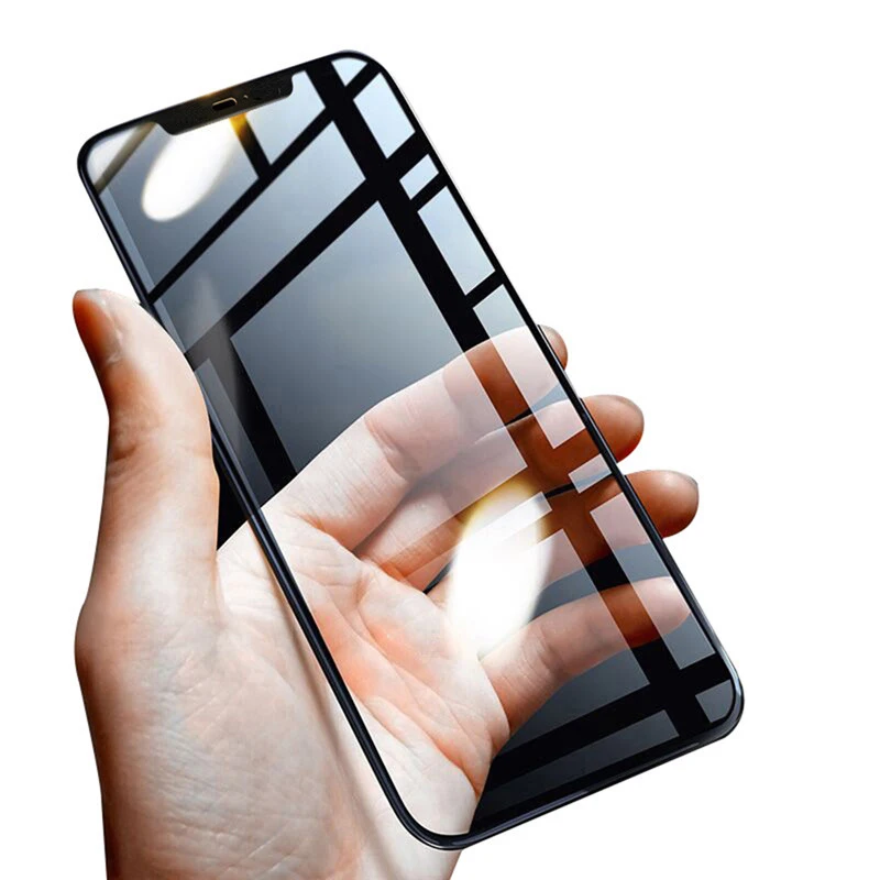 Закаленное стекло 9D с полным покрытием для iphone X XS MAX XR Защитная пленка экрана apple i