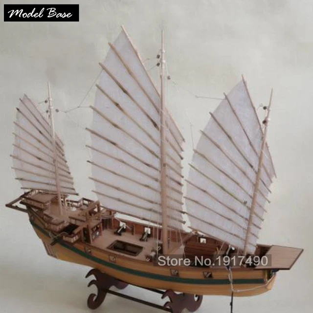 wooden ship model kit kids educational games boat wood