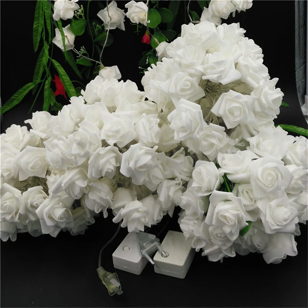 beautiful wedding rose lights