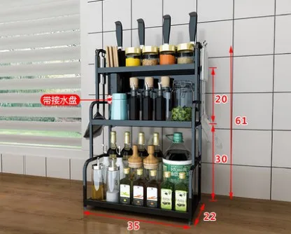 2 слоя 3 слоя из нержавеющей стали кухонная сушилка над раковиной бытовой держатель для хранения сушилка для посуды Полка Органайзер - Цвет: 3 Layer L35cm