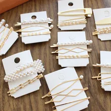 3 шт./компл. женские жемчужные металлические заколки для девочек модные заколки для волос женские Инструменты для укладки волос Шпилька новое поступление