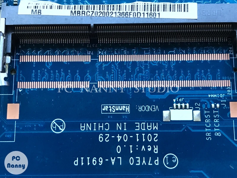 PCNANNY MBRCZ02002 P7YE0 LA-6911P для ACER Aspire 7750 7750G материнская плата для ноутбука s989 DDR3 Hm65 Nvidia Материнская плата MB. RCZ02.002