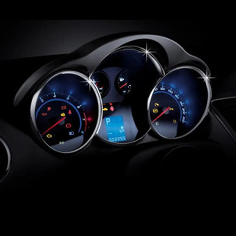 Skup Foal Burning 1 sztuk ABS Chrome Instrument dekoracja paneli pierścień dla chevroleta Chevry Cruze Sedan Hatchback 2009 2014