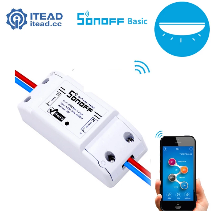 2//5X Sonoff WiFi Smart Switch Timer IOS//Android APP Fernbedienung Home Steckdose