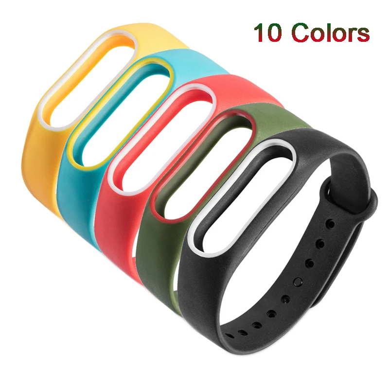

Original Silicone Wrist Strap For Xiaomi Mi Band 2 Pedometers Straps Bracelet Colorful Running Fitness Sports Accessories