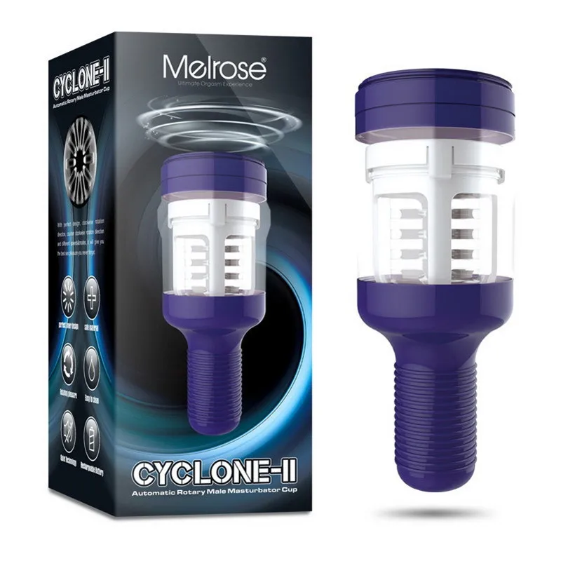 Sex Shop Melrose Cyclone 2 Automatic Sex Machine Rotating and 360 Degree Retractable Electric Male Masturbators Sex Toys for Men