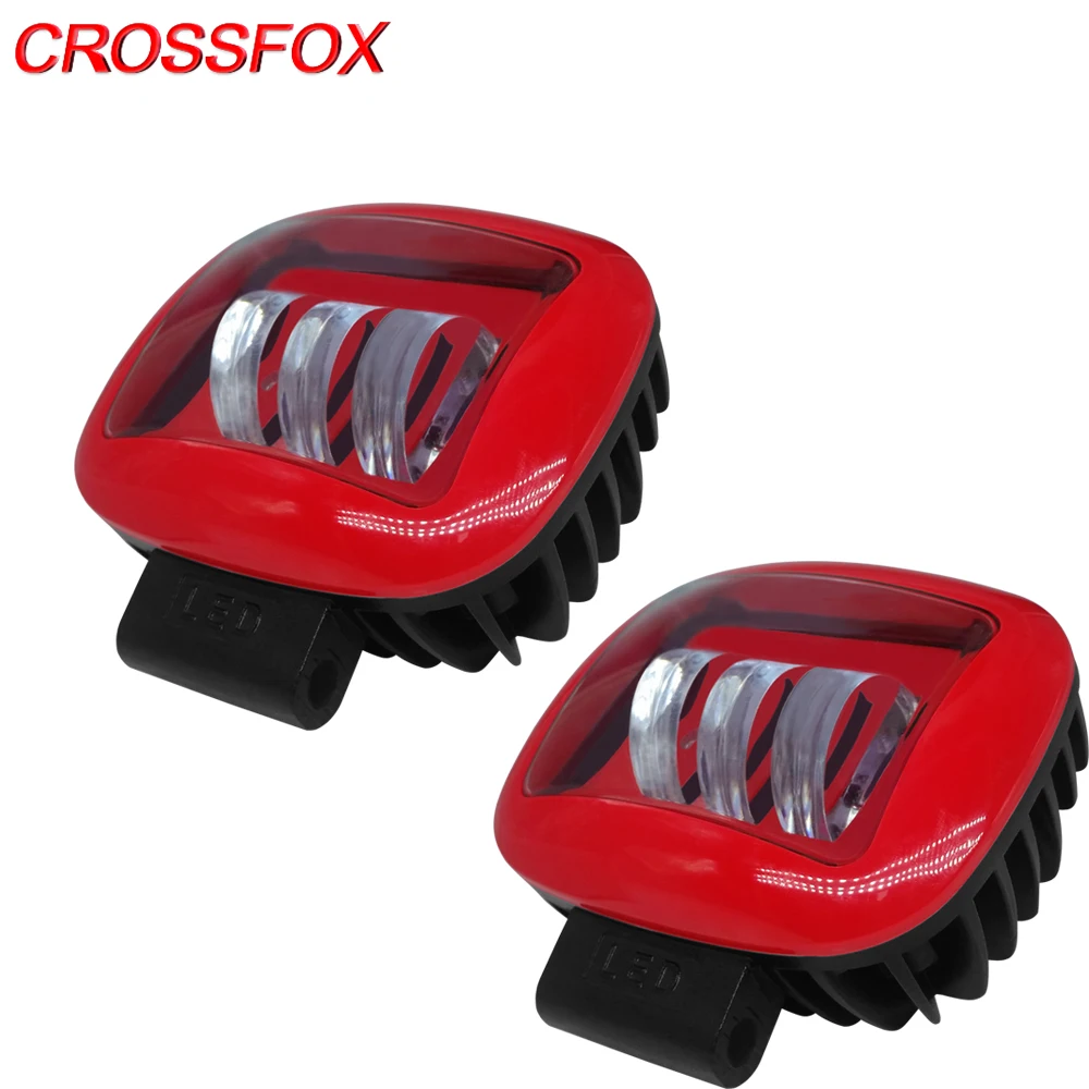 CROSSFOX автоматический светодиодный 30 Вт поисковый светильник, рабочий светильник, светильник для вождения, яркий светильник для внедорожников, мотоциклов, 4x4, лодок, внедорожников, 24 В, 12 В