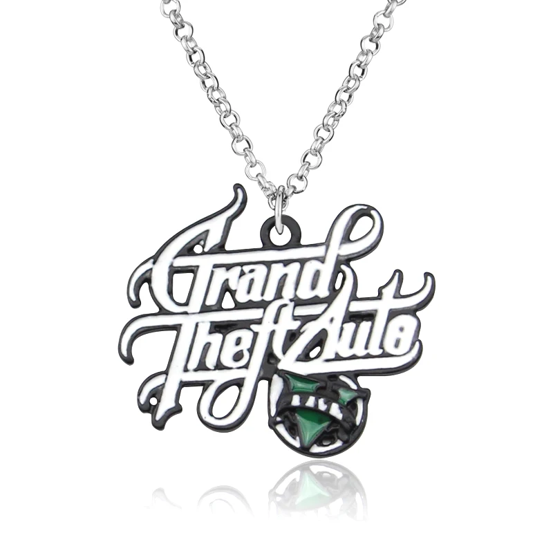 Fashion GTA 5 Games Grand Theft Auto V Logo Necklace Gift For Men