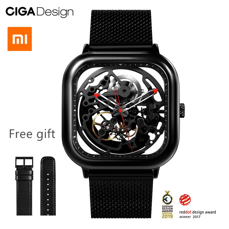 Reloj Mijia CIGA Xiaomi relojes de pulsera mecánicos ahuecados reloj Reddot Winner relojes automáticos de lujo de moda inoxidable - 2