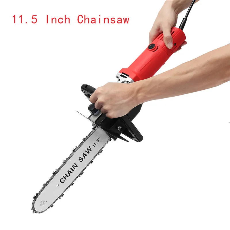 

Jimbon Upgrade 11.5 Inch Chainsaw Bracket Electric Saw Change 100 Angle Grinder Into M10 Chain Saw Woodworking Power Tool