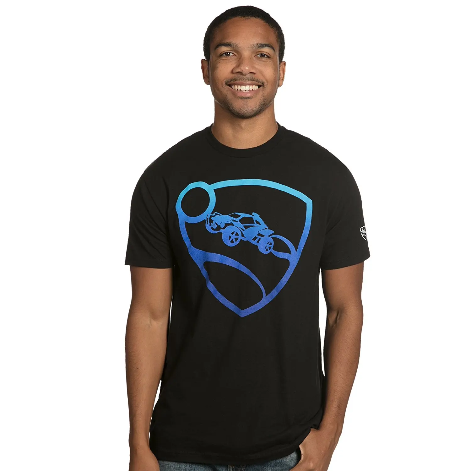 

2019 Short Sleeve Cotton T Shirts Man Clothing Rocket League Men's Blue Pro Glow Premium T-shirt