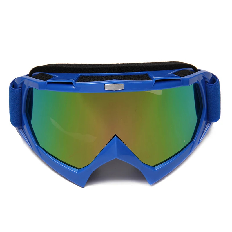 Новые очки для мотокросса по пересеченной для езды на велосипеде по бездорожью и склонам пыле гоночные очки для сноуборда Горные лыжи очки мотоцикл Верховая езда - Цвет: Синий