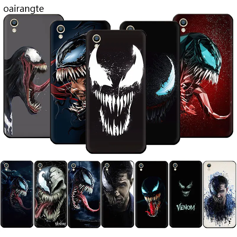 

Marvel Comic Book Artwork VENOM Soft TPU phone case for OPPO R17 R15 F11 Pro R11 R9 S A77 A73 A83 A7 A37 A59 A5