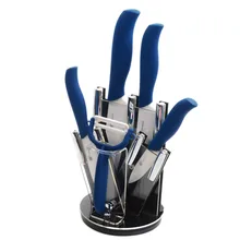 Zirkonia-keramik Messerset 3 “4” 5 “6” Schäl Zoll-dienstprogramm Slicing Chef Messer, Peeler + Messerhalter Küchenmesser Küchenutensilien