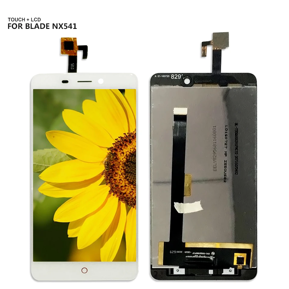 

Free Shipping 5.0'' For ZTE Nubia N1 NX541J Digitizer Touch Screen 1920x1080 Lcd Display Assembly Repair Part Black Color